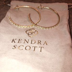 Kendra Scott Val Gold hoop earrings.